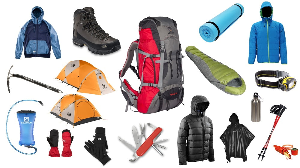 Gear for climbing Mount Kilimanjaro